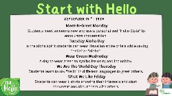 Start with Hello